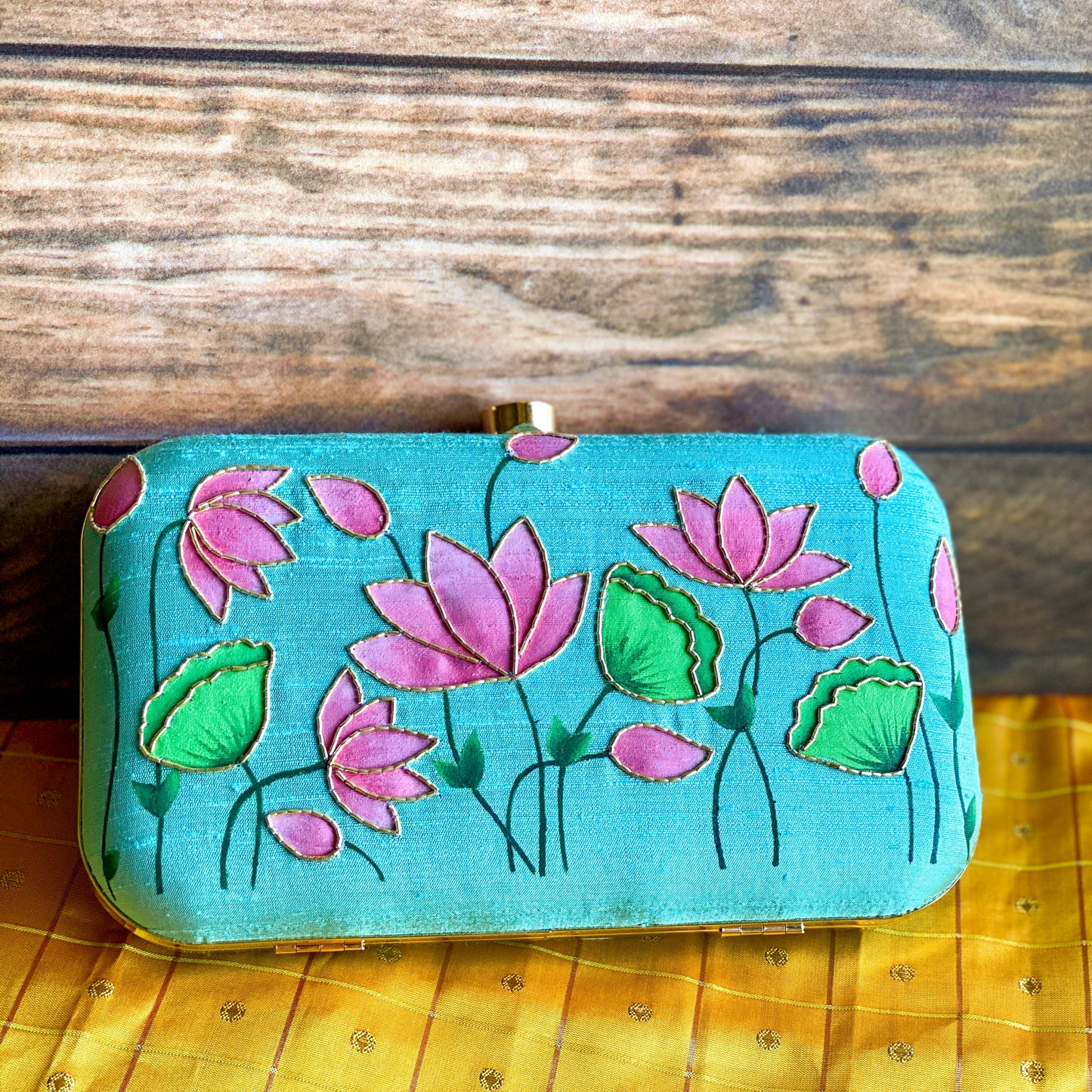 Pichwai Lotus Clutch
